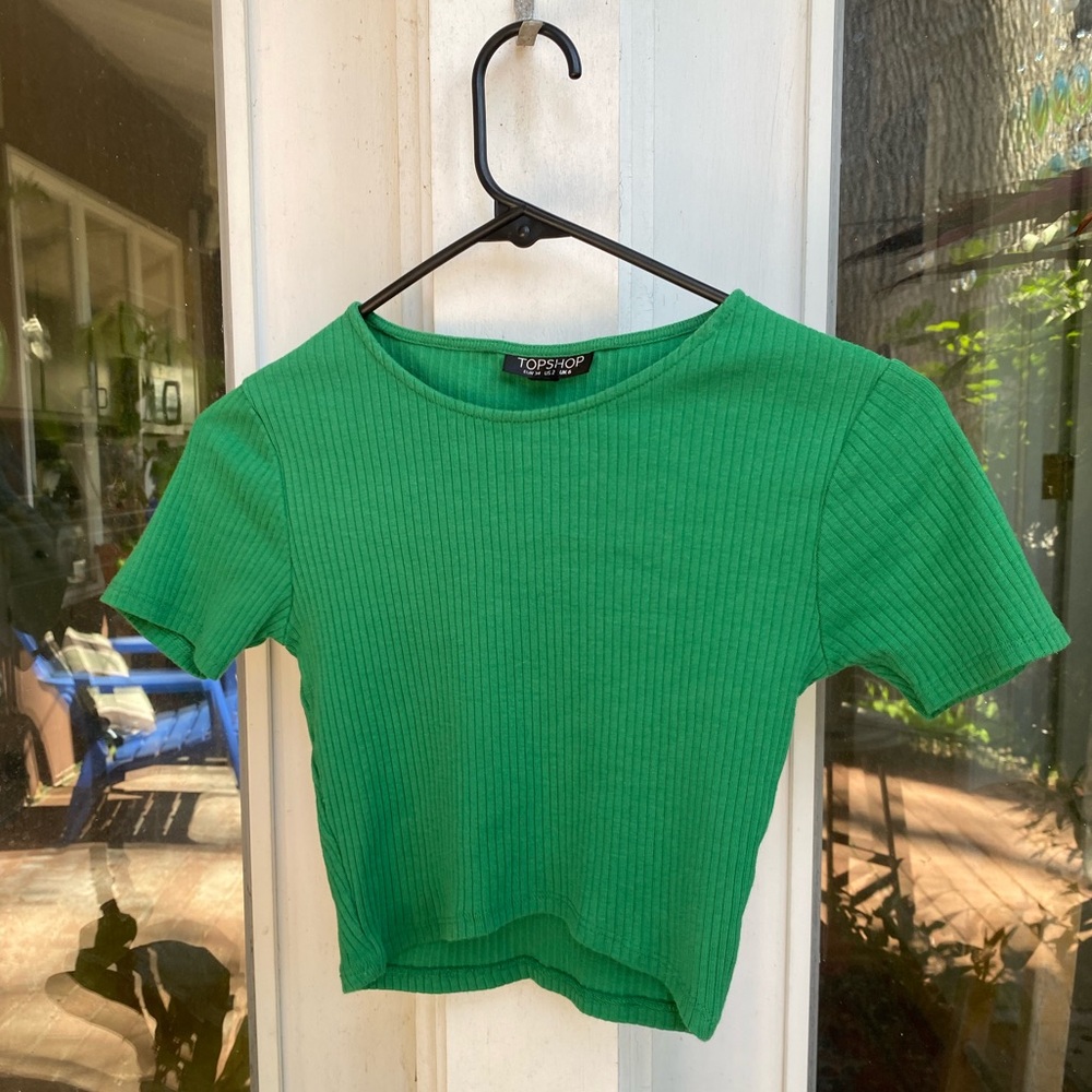 Top Shop | Emerald Green Crop Top